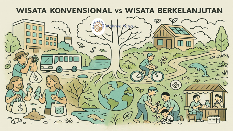 Perbedaan Sustainable Tourism dan Wisata Konvensional